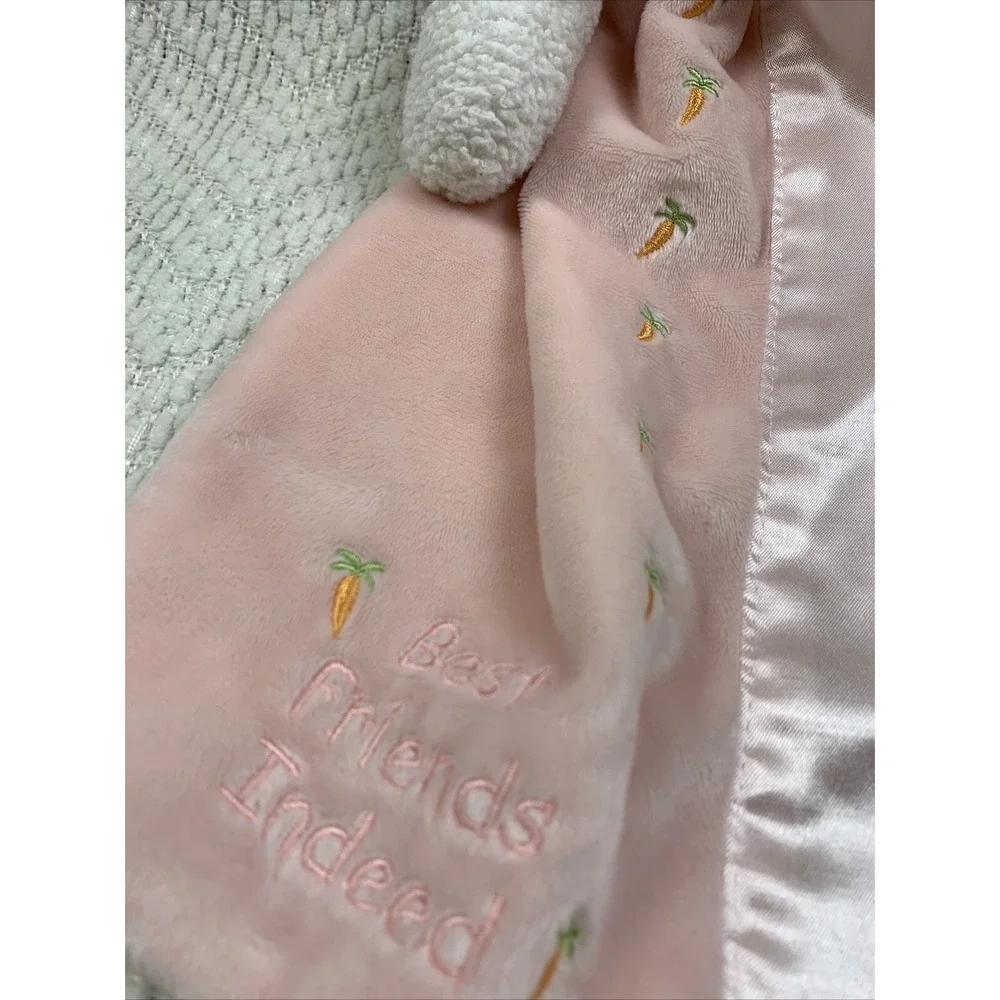Bunnies By The Bay‎ Pink Best Friends Indeed Blossom Lovey Baby Security Blanket